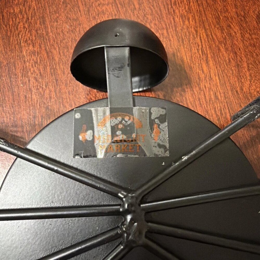 Midnight Market Black Metal Spider Jar Candle Holder - Picture 6 of 8